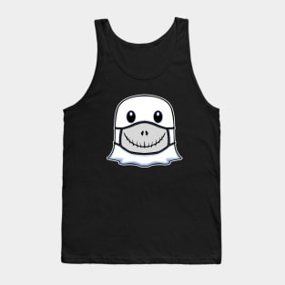 Ghost Halloween with Jack Mask Tank Top